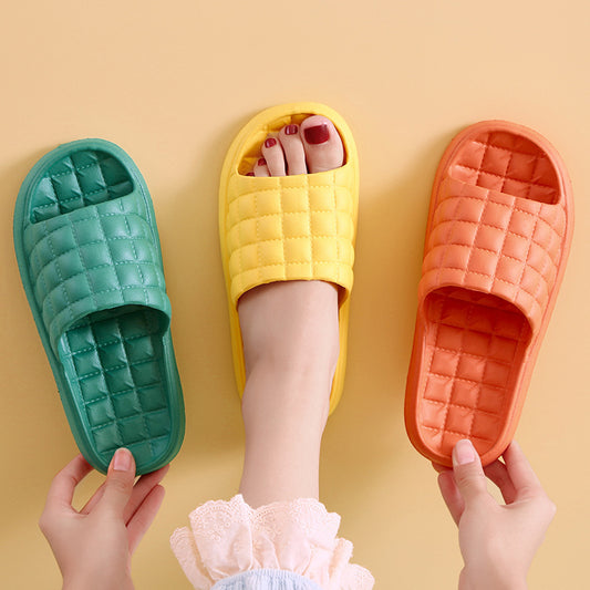 Couple Summer Slippers Bathroom Non-Slip Home Shoes Men And Women