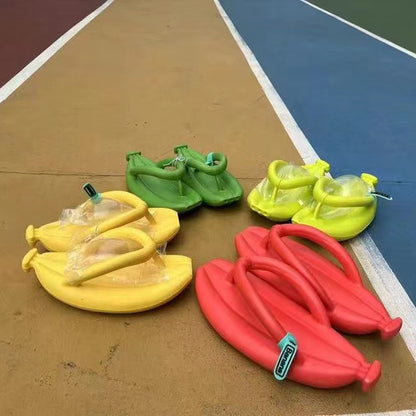 Cute Banana Shoes Soft Flip Flops Slippers Summer Beach Shoes