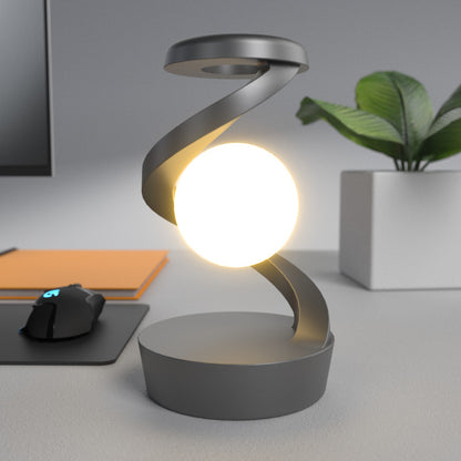 Rotating Moon Desk Lamp With Phone Wireless Charging Sensor Control Table Lamps Decorative Desktop Lamp Small Night Lamp Home Decor