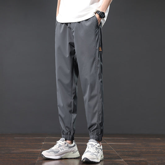 Casual Pants Men's Spring And Summer Ice Silk Thin Quick-drying