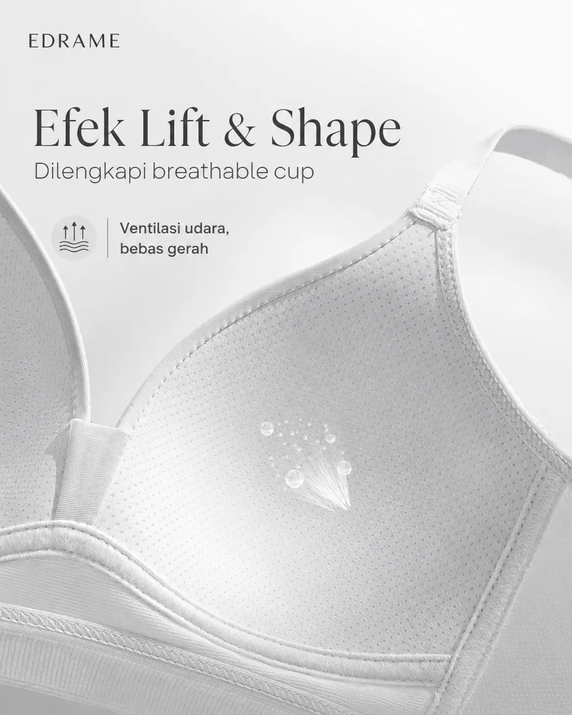 EDRAME bra push up seamless 659 dengan detail pendant — detail 6