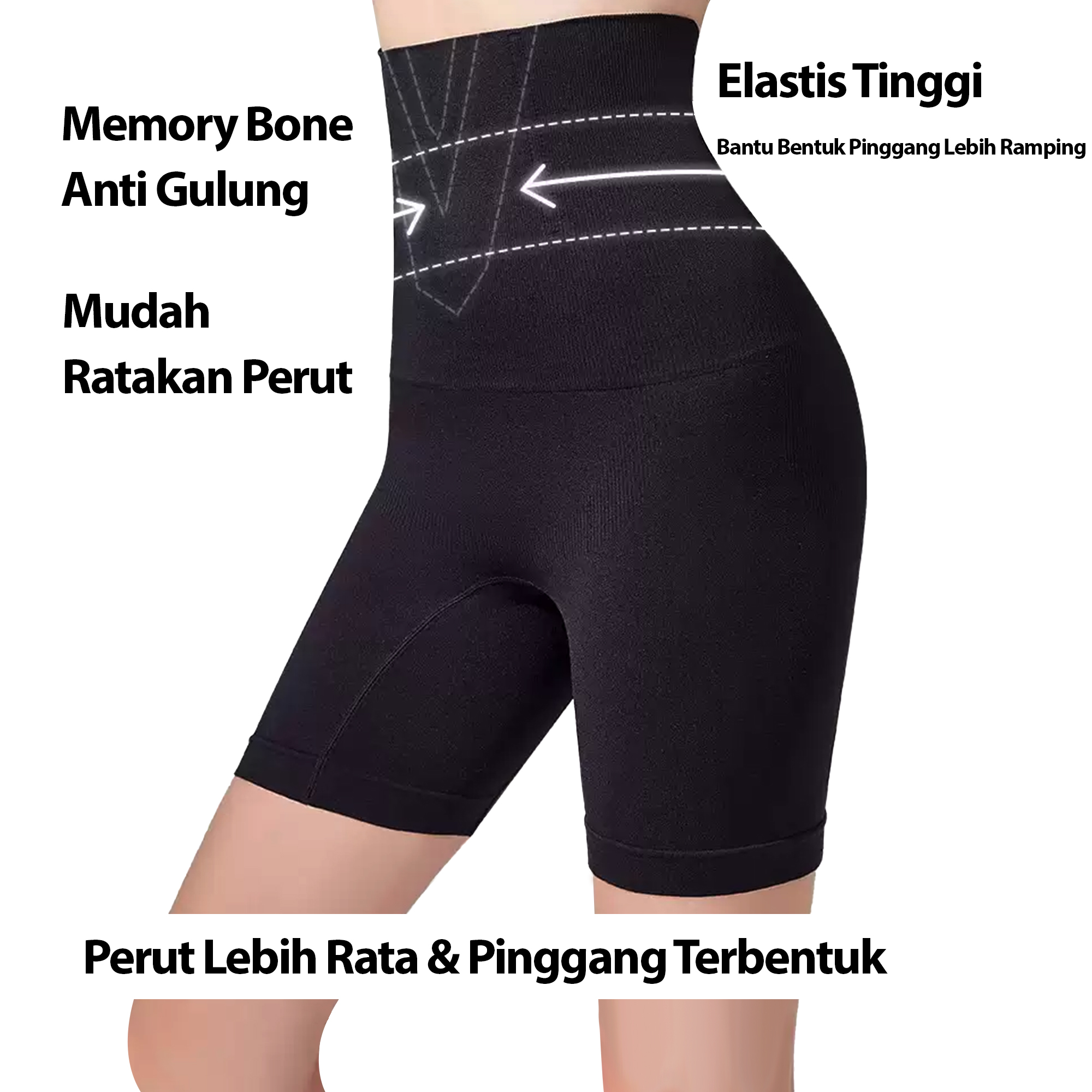 EDRAME shapewear wanita M03 celana korset high waist — detail 7
