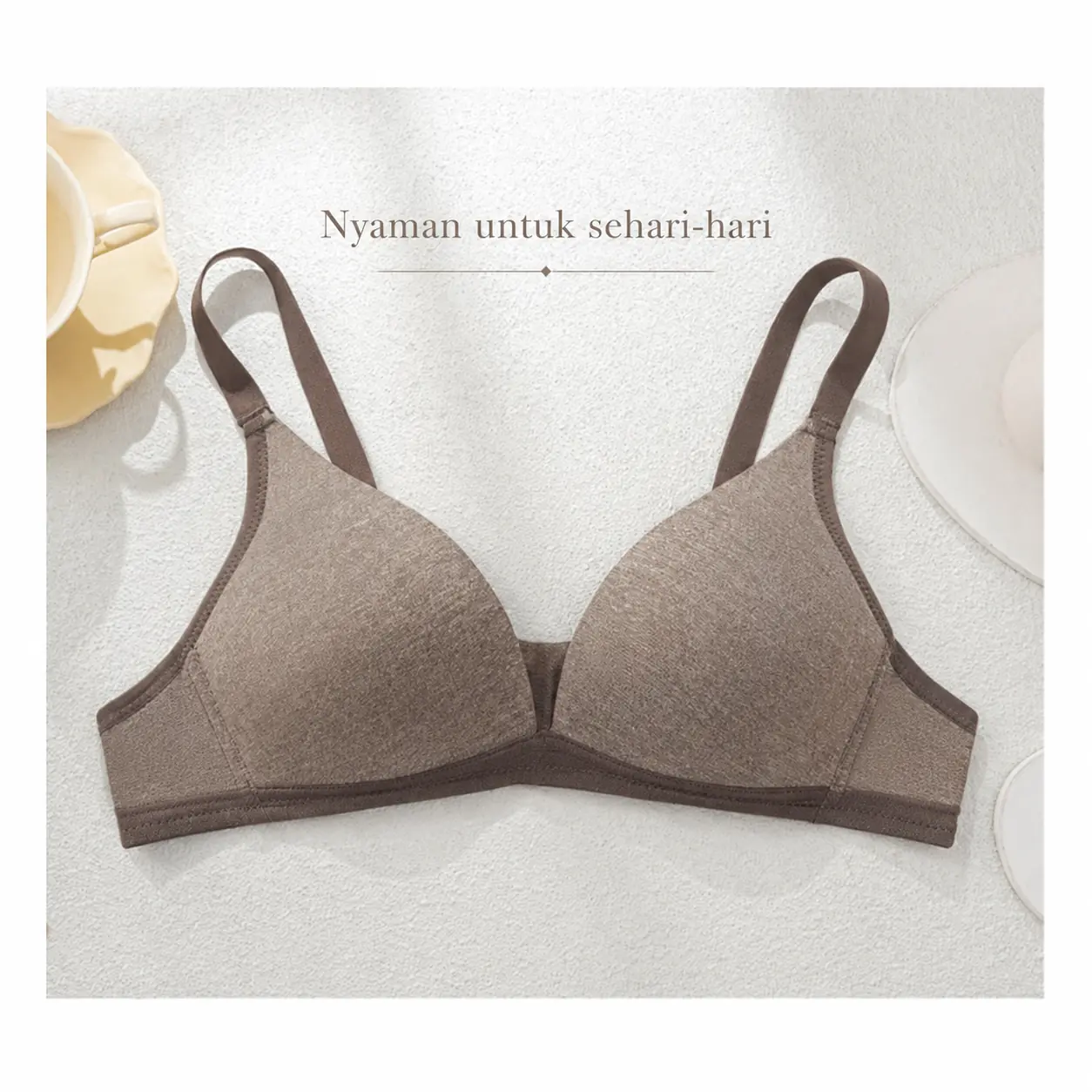 EDRAME bra push up tanpa kawat 637 dengan cup tipis — detail 6